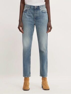 Everlane 90s Cheeky Straight Jeans Highrise Organic Cotton Blue Denim 30 Regular
